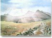 A Watercolour painting of the Snowdon Horseshoe